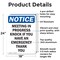 Signmission Meeting In Progress Knock If You, 18 in W x Rectangle, Aluminum OS-2PACK-NS-A-1824-V-14198 - alternate 2
